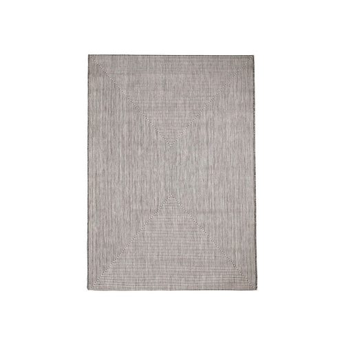 Alfombra de exterior Quadro en olefina, gris, 200 x 300 cm