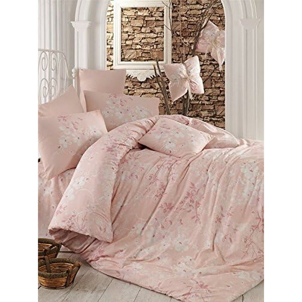 Juego de funda nórdica de algodón rosa, cama de 200 — imagen 5