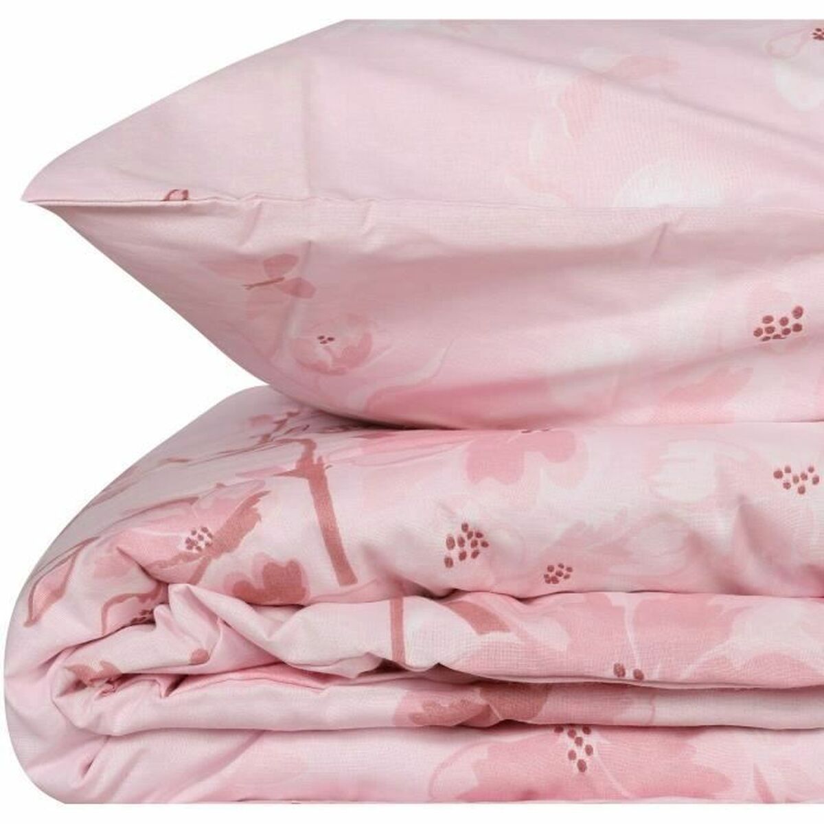 Juego de funda nórdica de algodón rosa, cama de 200 — imagen 3