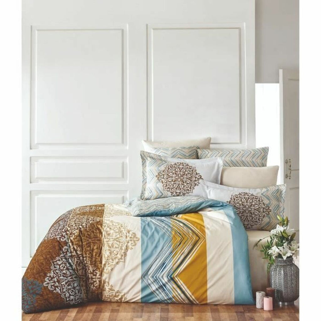 Juego de funda nórdica de algodón blanco, cama de 200 — imagen 2