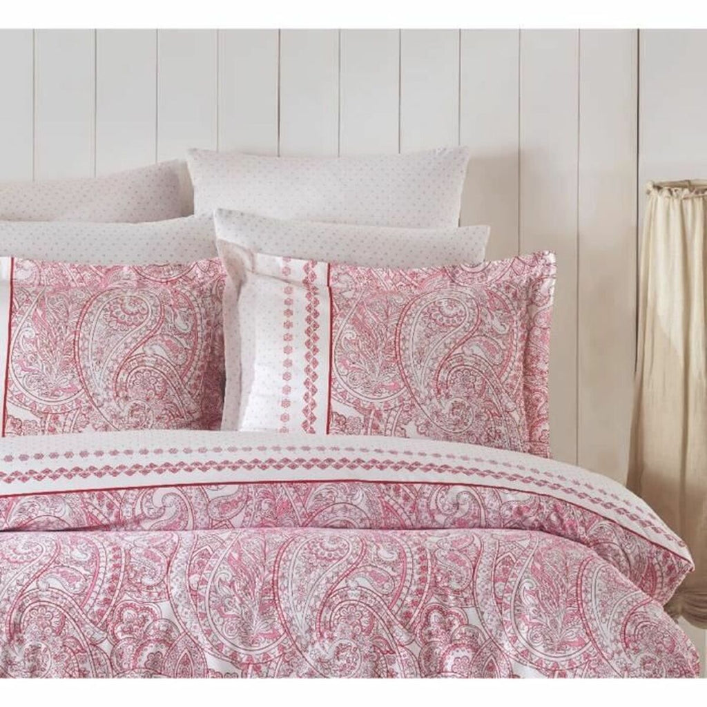 Funda nórdica de algodón en rosa, cama de 200, 3 piezas — imagen 4