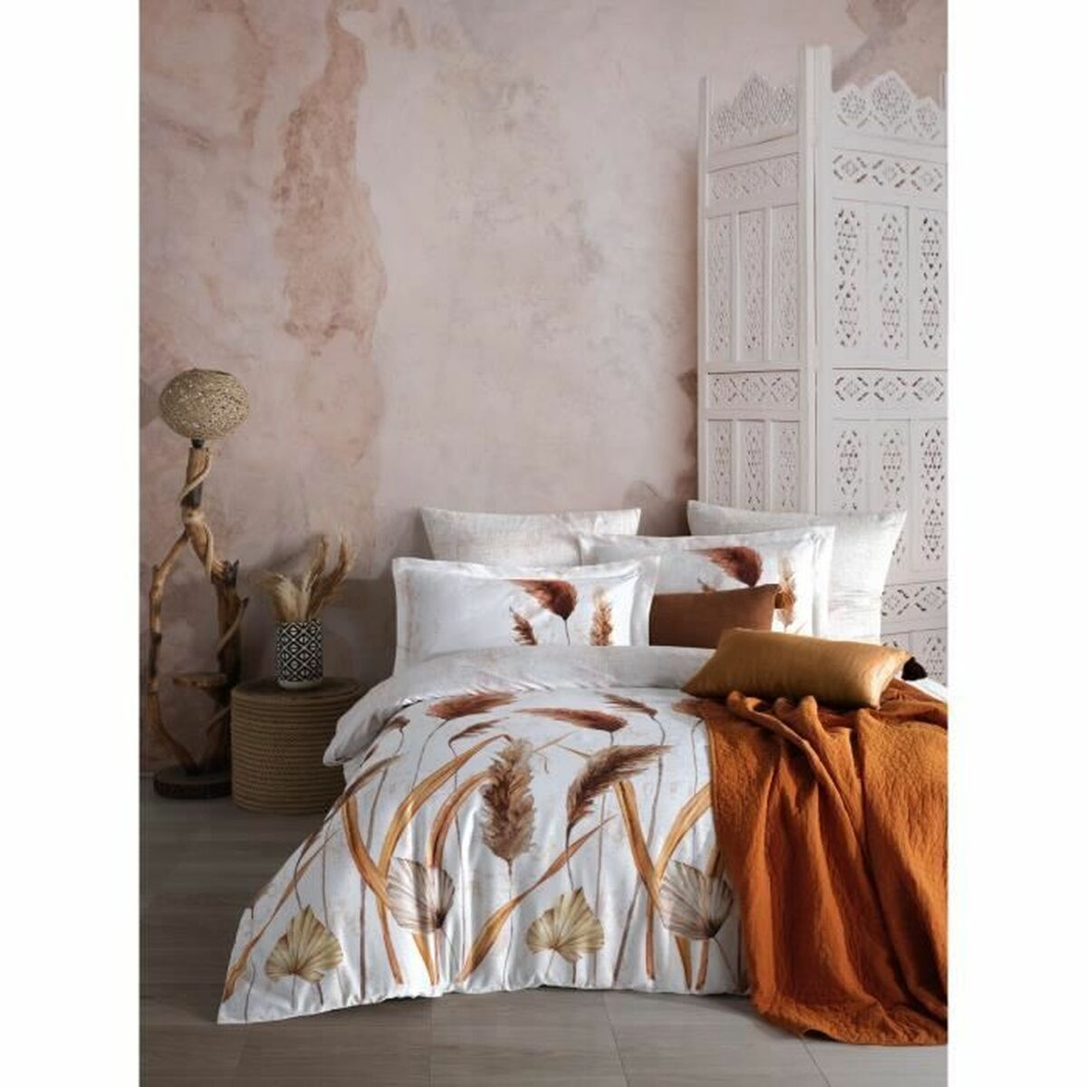 Juego de funda nórdica de algodón multicolor, 220 x 240 cm
