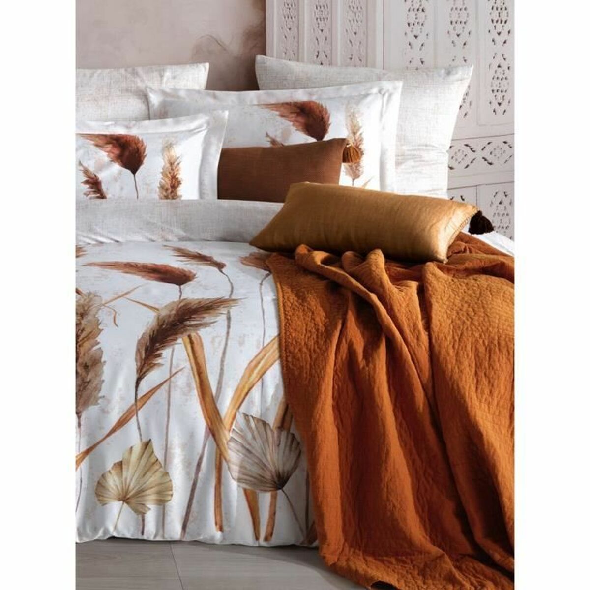Juego de funda nórdica de algodón multicolor, 220 x 240 cm — imagen 3