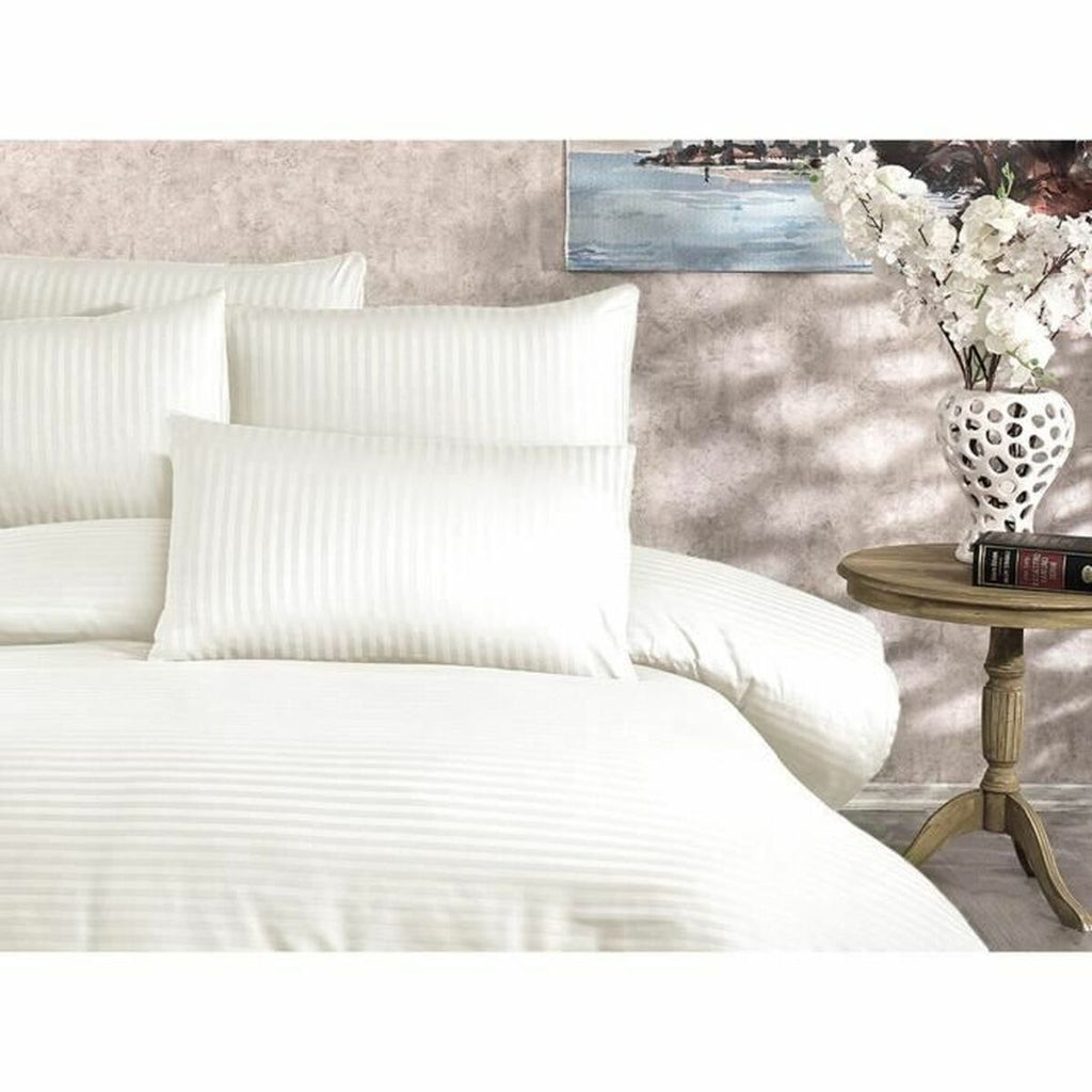 Juego de funda nórdica de algodón y poliéster crema, cama de 200 — imagen 4