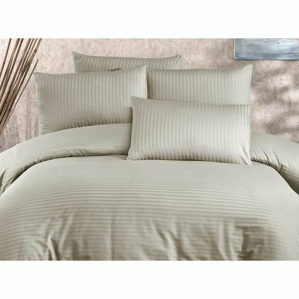 Juego de funda nórdica de algodón y poliéster beige, cama de 200 — imagen 5