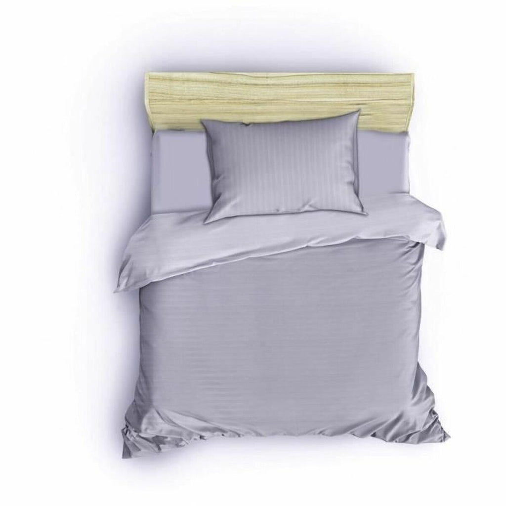 Juego de funda nórdica de algodón y poliéster gris, cama de 200 — imagen 3