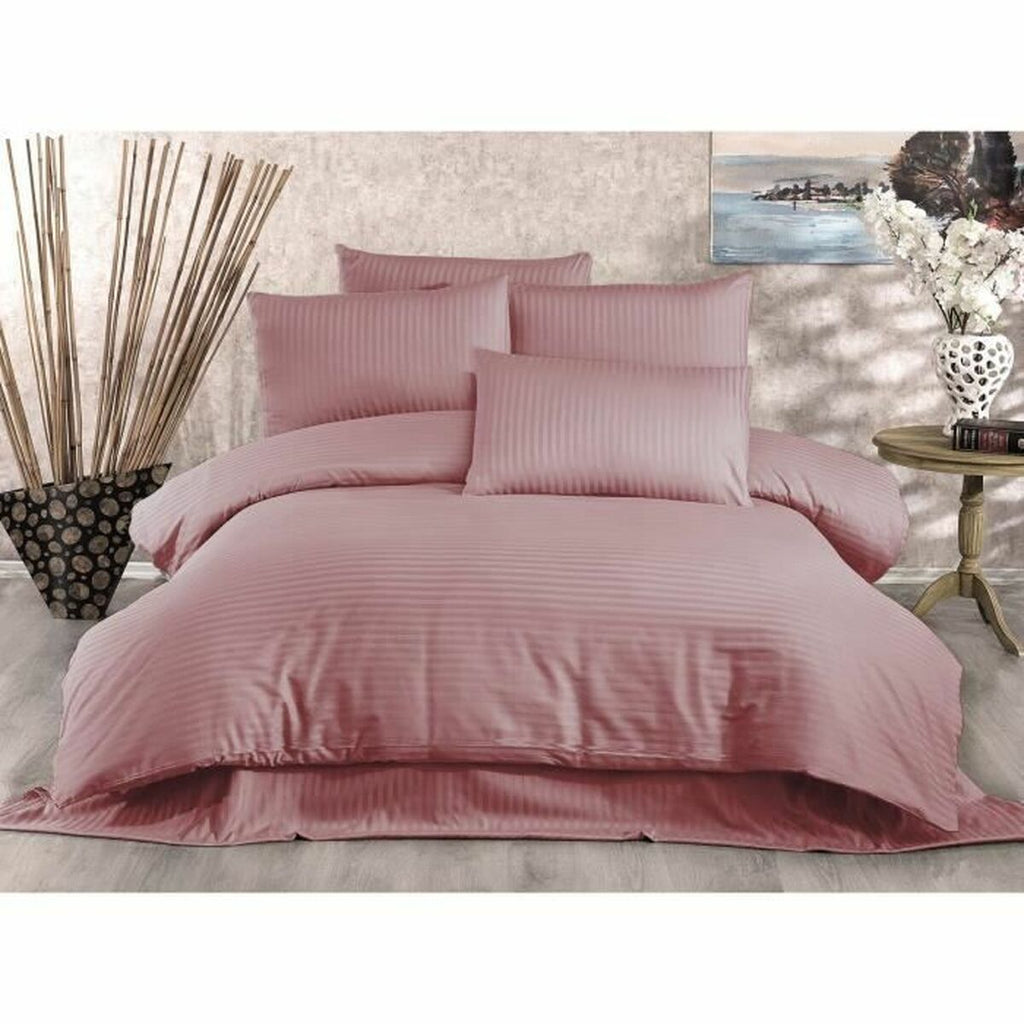 Juego de funda nórdica de algodón y poliéster beige, cama de 200 — imagen 2
