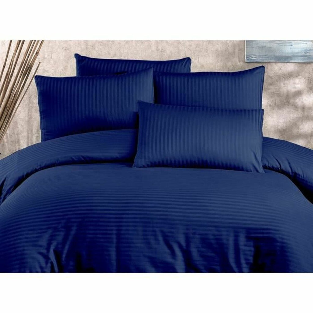 Juego de funda nórdica de algodón y poliéster azul, cama de 200 — imagen 5