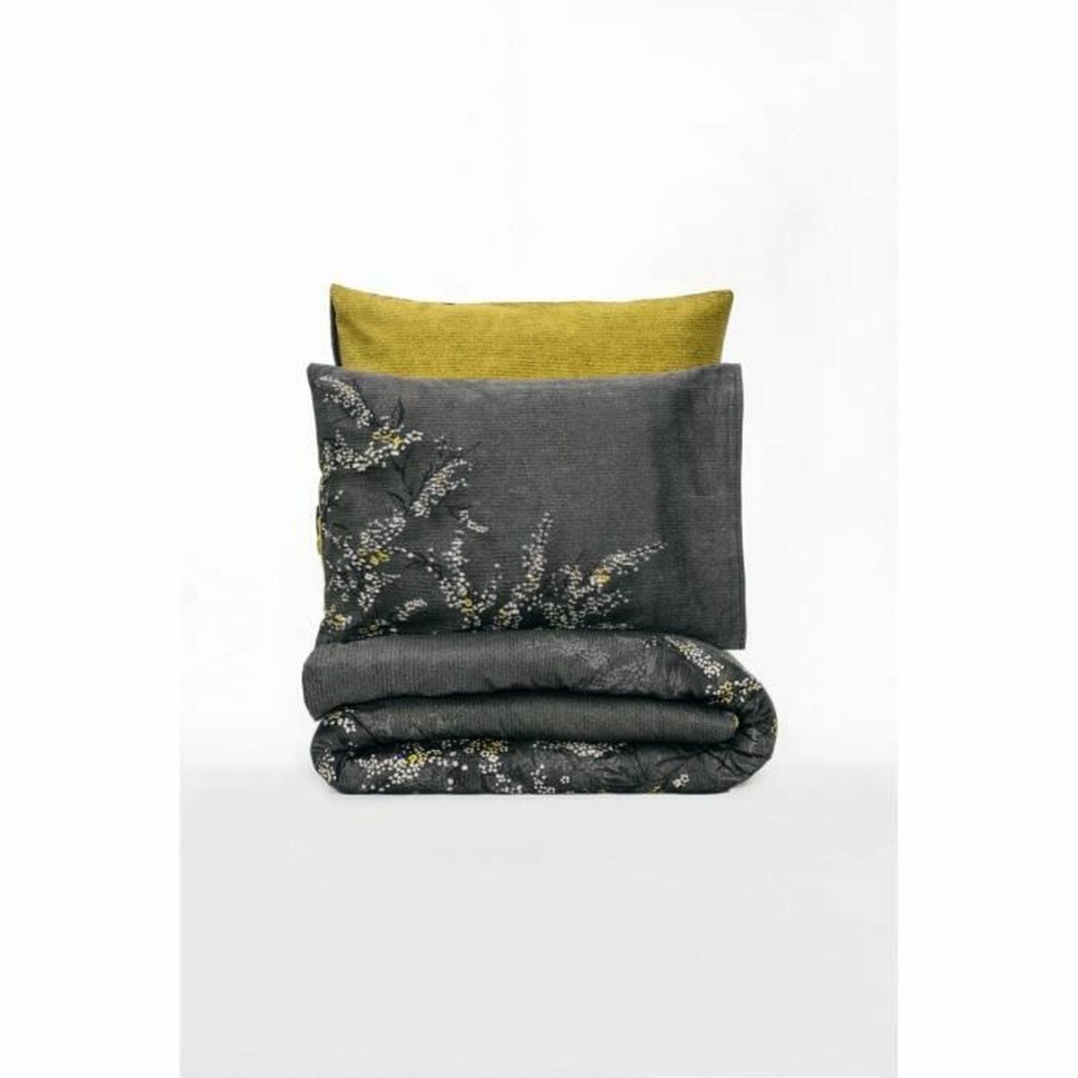 Funda nórdica de algodón gris con dos fundas de almohada — imagen 3