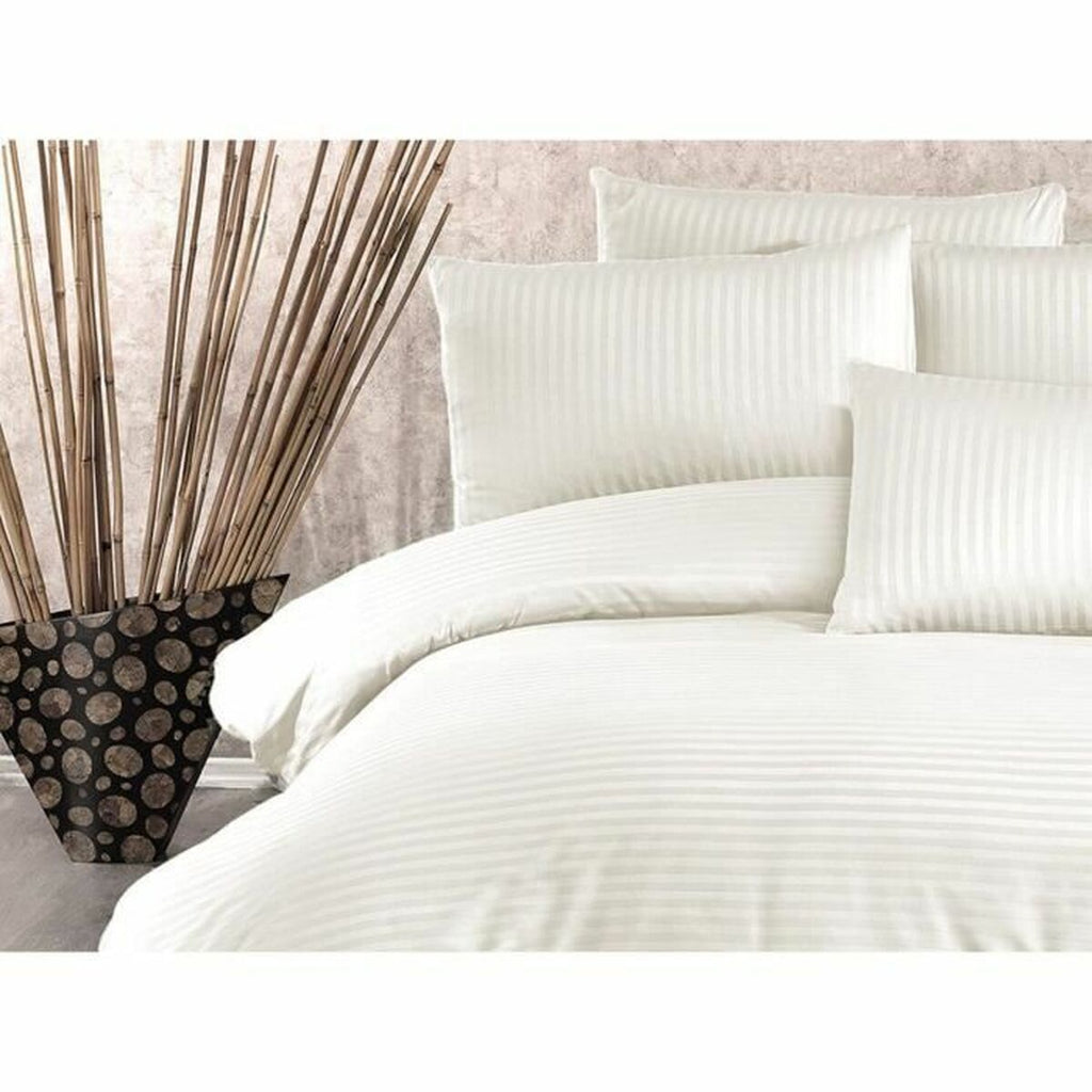 Juego de funda nórdica de 3 piezas crema, cama de 200 cm — imagen 3