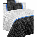 Juego de funda nórdica blanca, cama de 200, algodón y poliéster