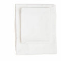 Juego de funda nórdica blanca de algodón, cama de 200