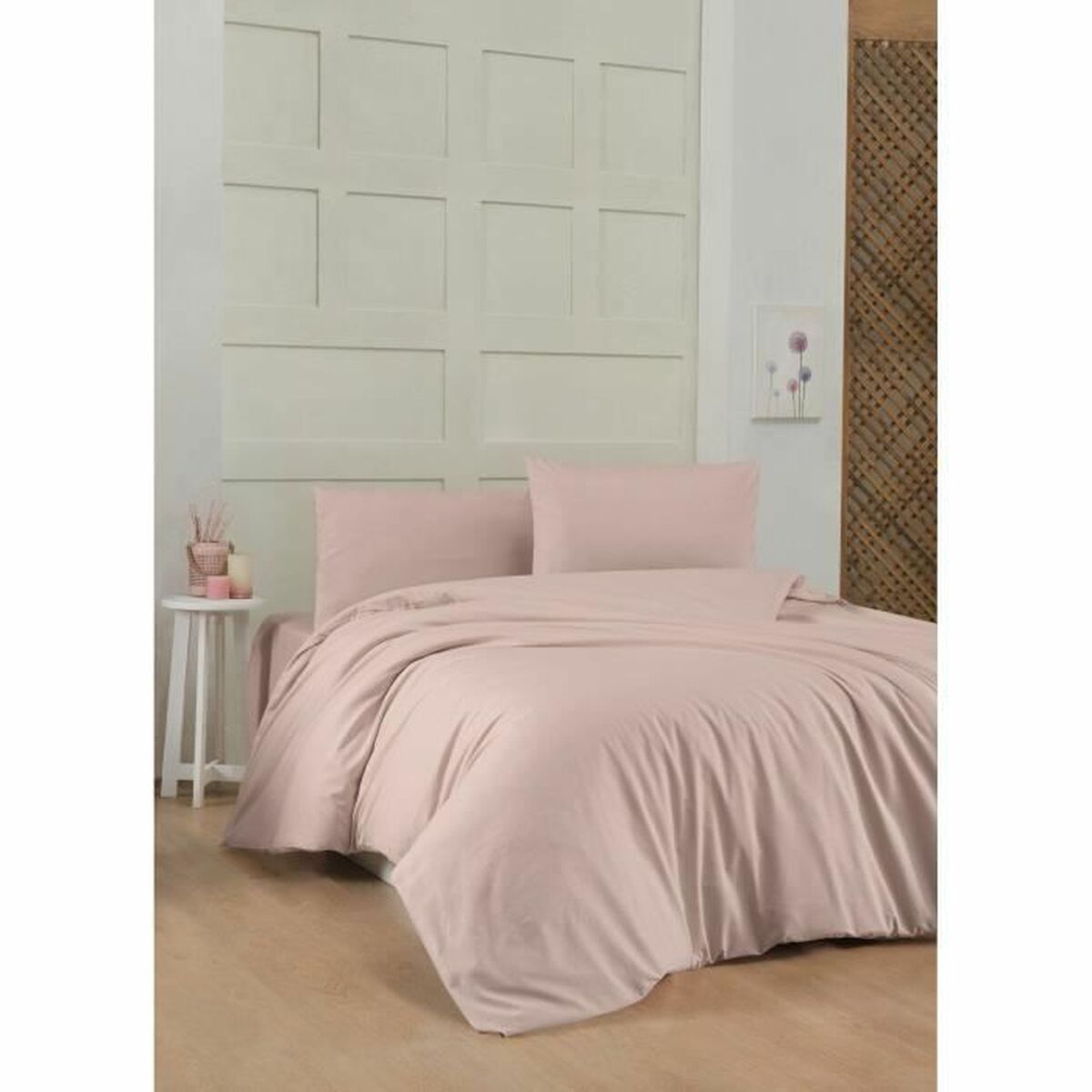 Juego de funda nórdica de algodón marrón, cama de 200, 3 piezas — imagen 5