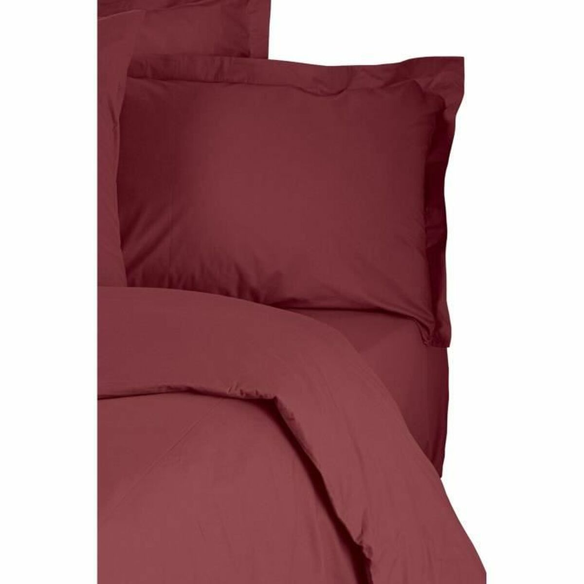 Juego de funda nórdica roja de algodón, cama de 200 — imagen 5