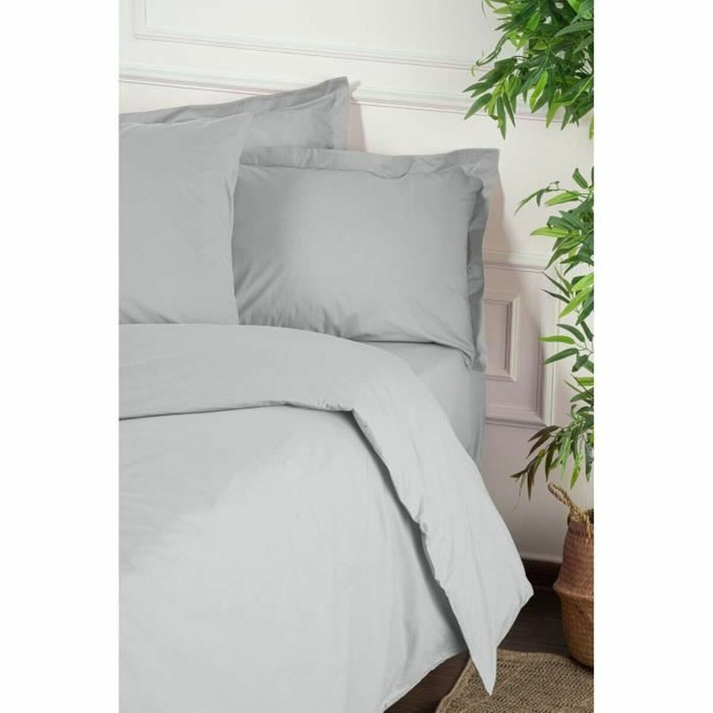 Juego de funda nórdica gris de algodón, cama de 200 — imagen 3