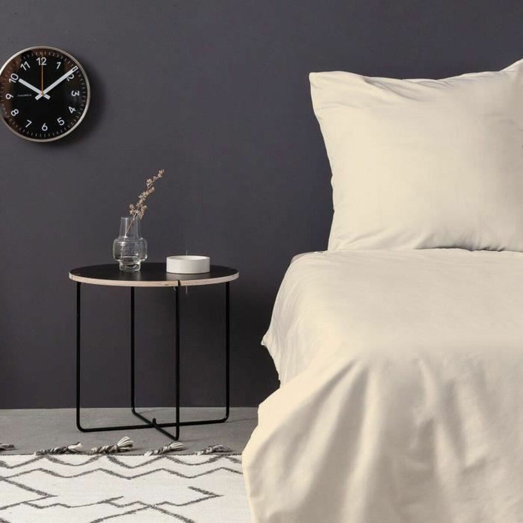 Juego de funda nórdica crema de algodón, cama de 200 — imagen 2