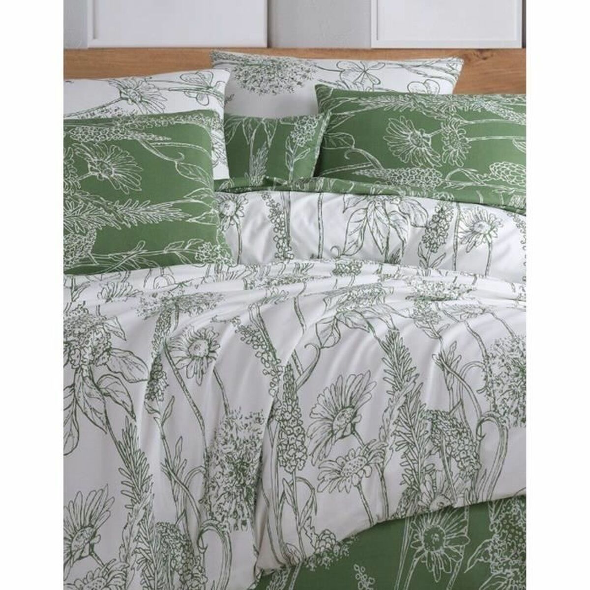 Juego de funda nórdica de algodón blanco, cama de 200 — imagen 5