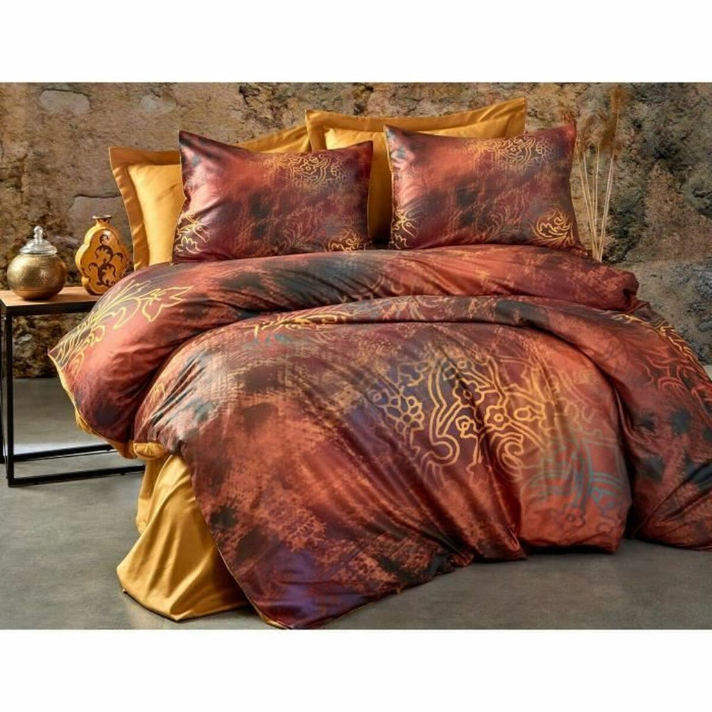 Juego de funda nórdica de poliéster rojo, cama de 200 — imagen 2