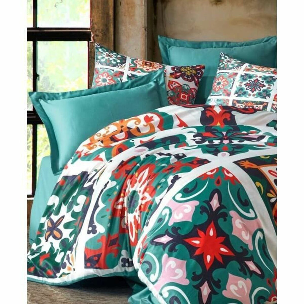 Juego de funda nórdica de poliéster verde, cama de 200 — imagen 4