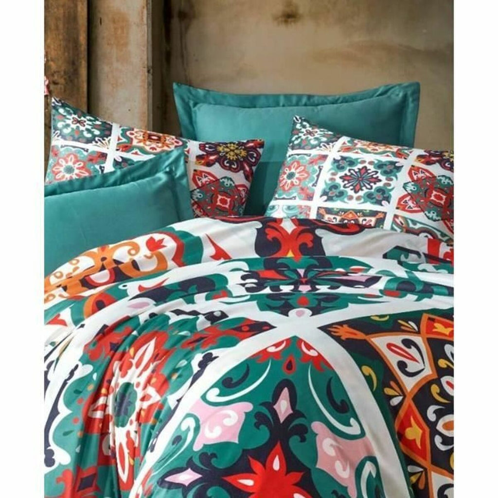 Juego de funda nórdica de poliéster verde, cama de 200 — imagen 5