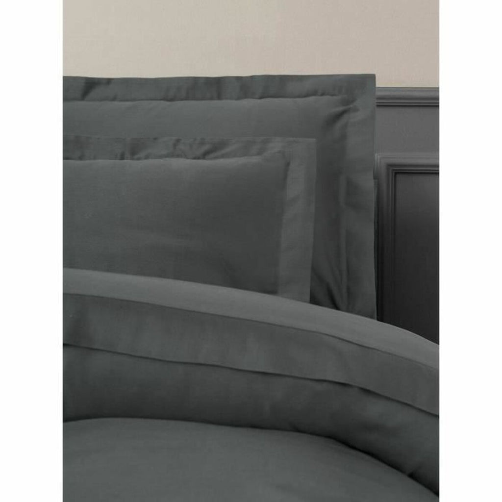 Juego de funda nórdica de algodón gris, 220 x 240 cm — imagen 2