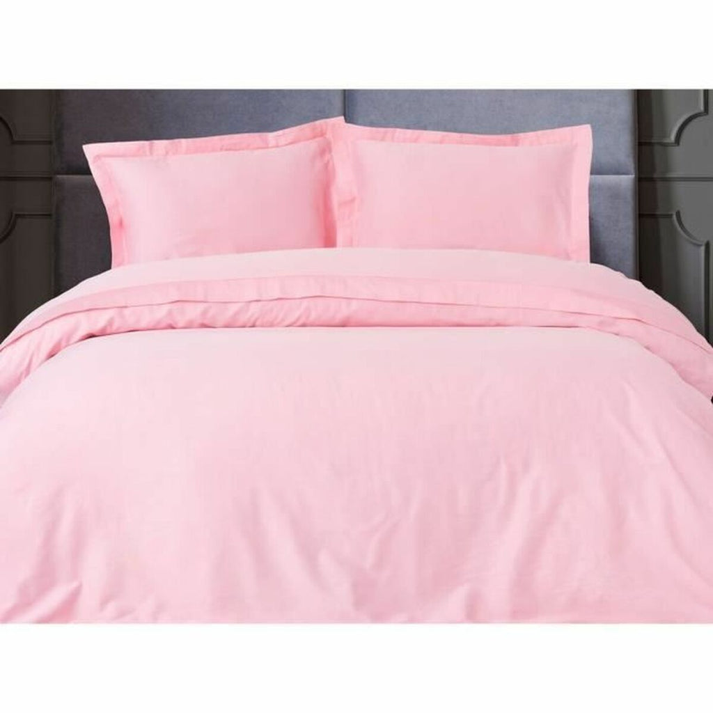 Juego de funda nórdica de algodón rosa, 220 x 240 cm — imagen 4