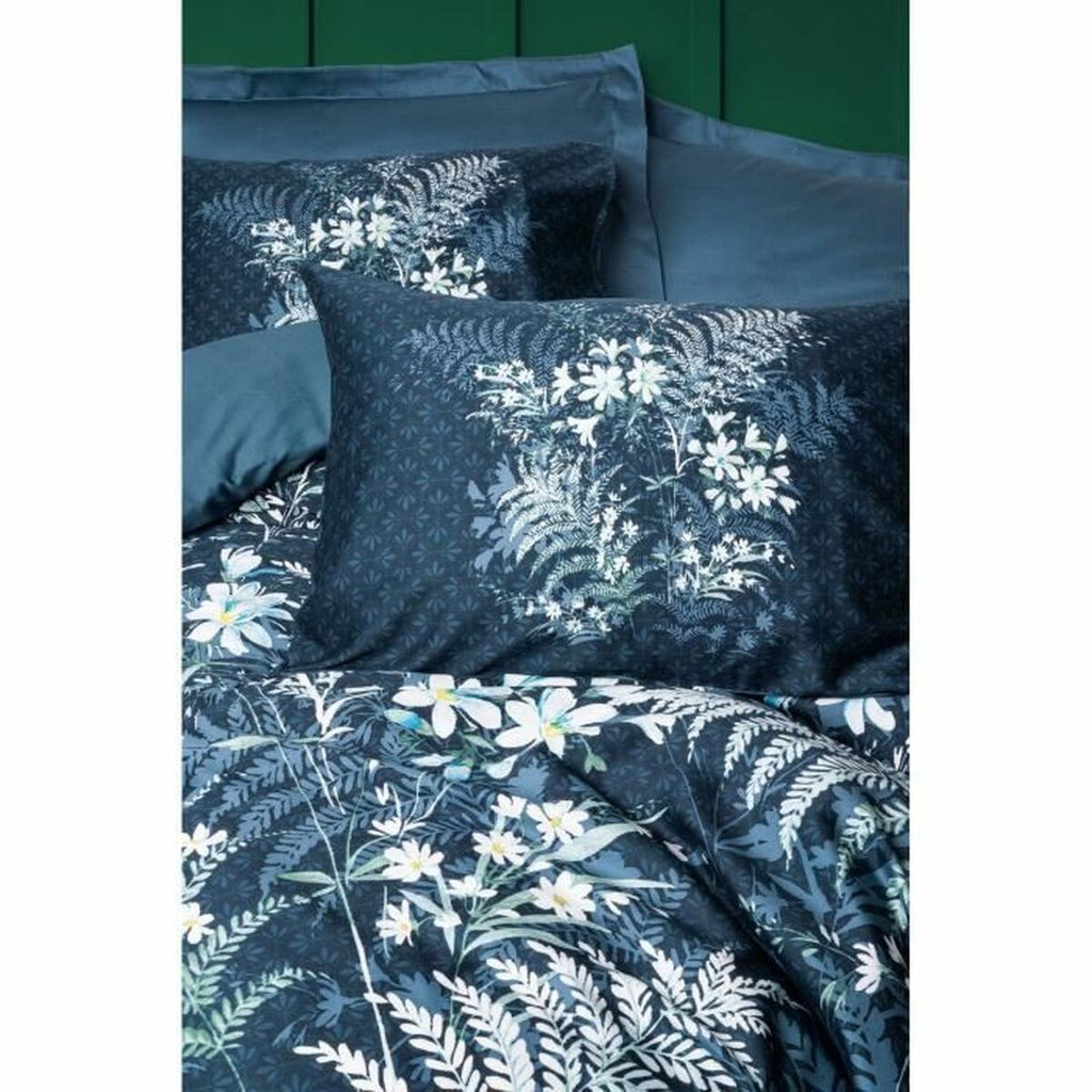 Juego de funda nórdica azul de algodón, 220 x 240 cm — imagen 2