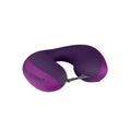 Almohada de viaje hinchable para el cuello, magenta y negro