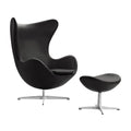 Fritz Hansen Aktion Egg Chair/Das Ei™ Sessel + Hocker Leder