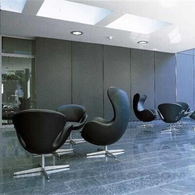 Fritz Hansen Aktion Egg Chair/Das Ei™ Sessel + Hocker Leder