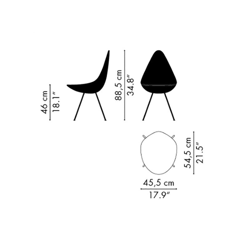 Fritz Hansen Analog™ Esstisch + 6 Drop™ Stühle Set