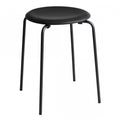 Fritz Hansen DOT™ Hocker Leder Gestell schwarz