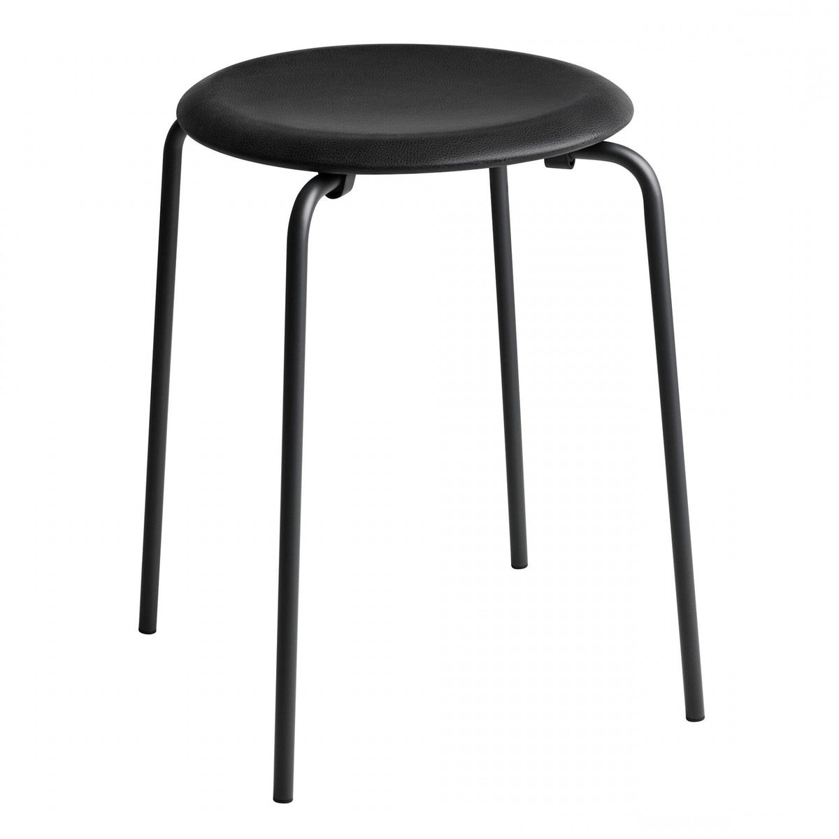 Fritz Hansen DOT™ Hocker Leder Gestell schwarz