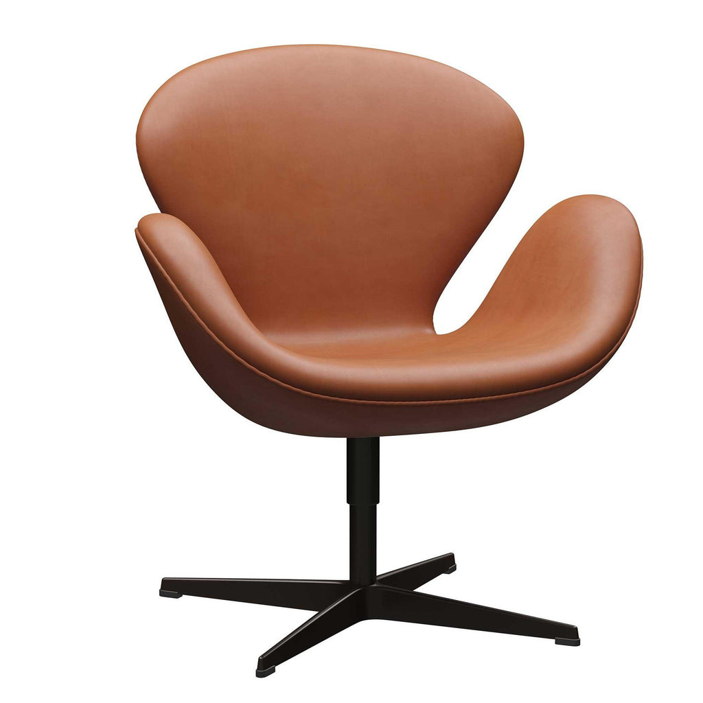 Fritz Hansen Der Schwan™/ Swan™ Sessel Leder Gestell Braun Bronze