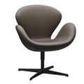Fritz Hansen Der Schwan™/ Swan™ Sessel Leder Gestell Warm Graphite