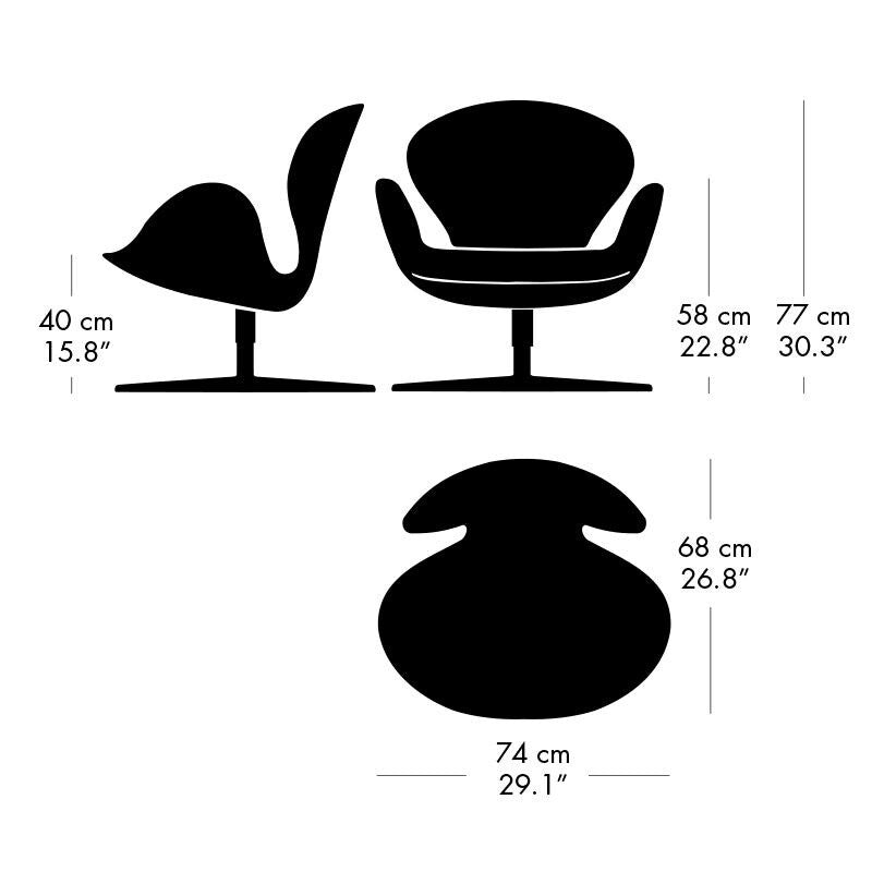 Fritz Hansen Der Schwan™/ Swan™ Sessel Leder