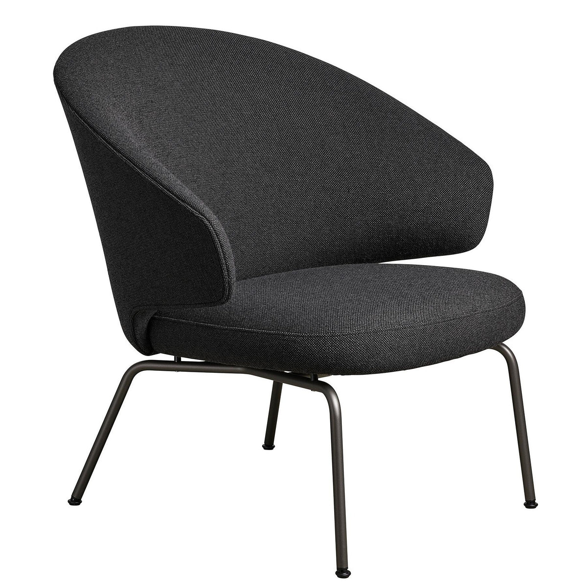 Fritz Hansen Let Sessel Gestell Warm Graphite