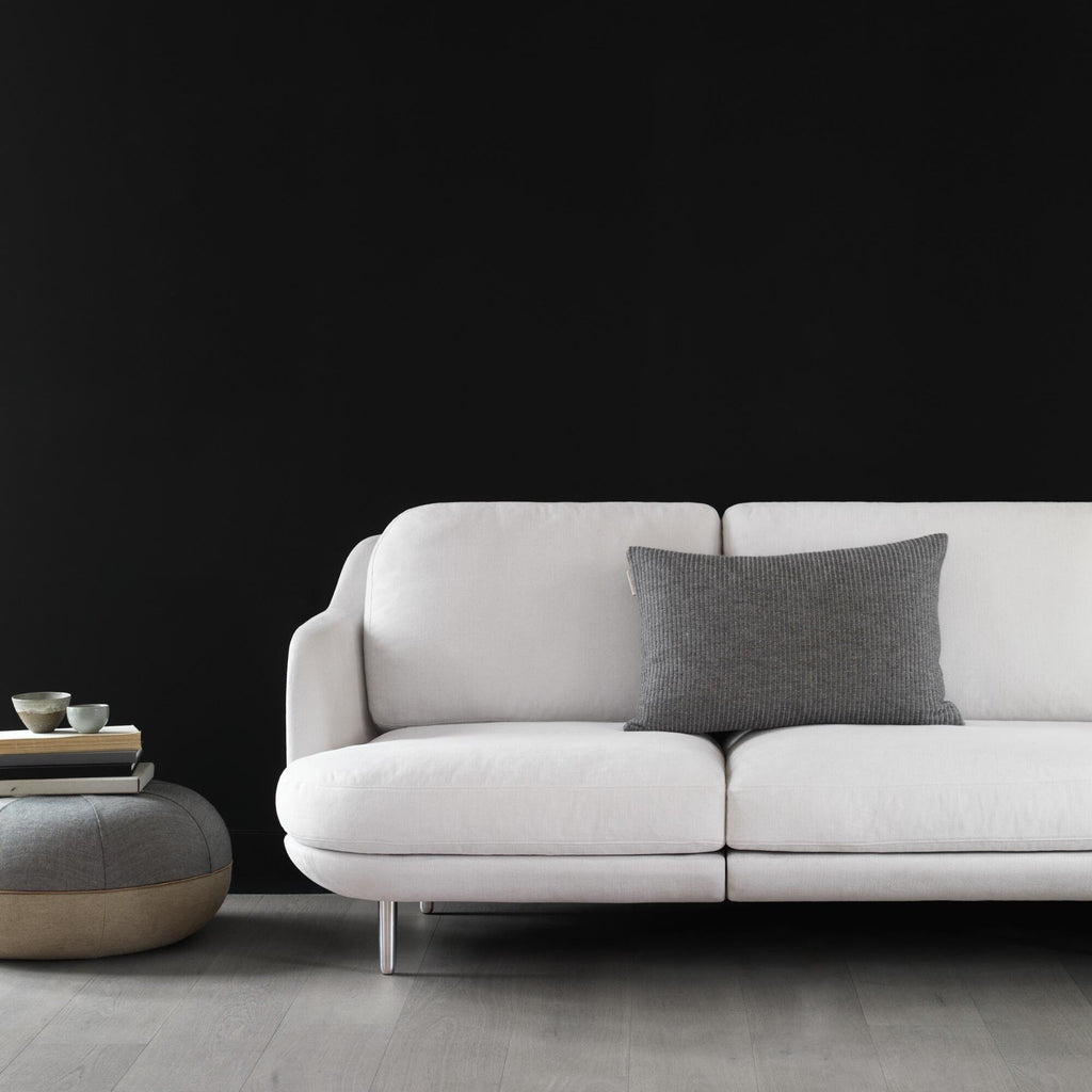 Fritz Hansen Lune™ JH200 2-Sitzer Sofa Füße Aluminium