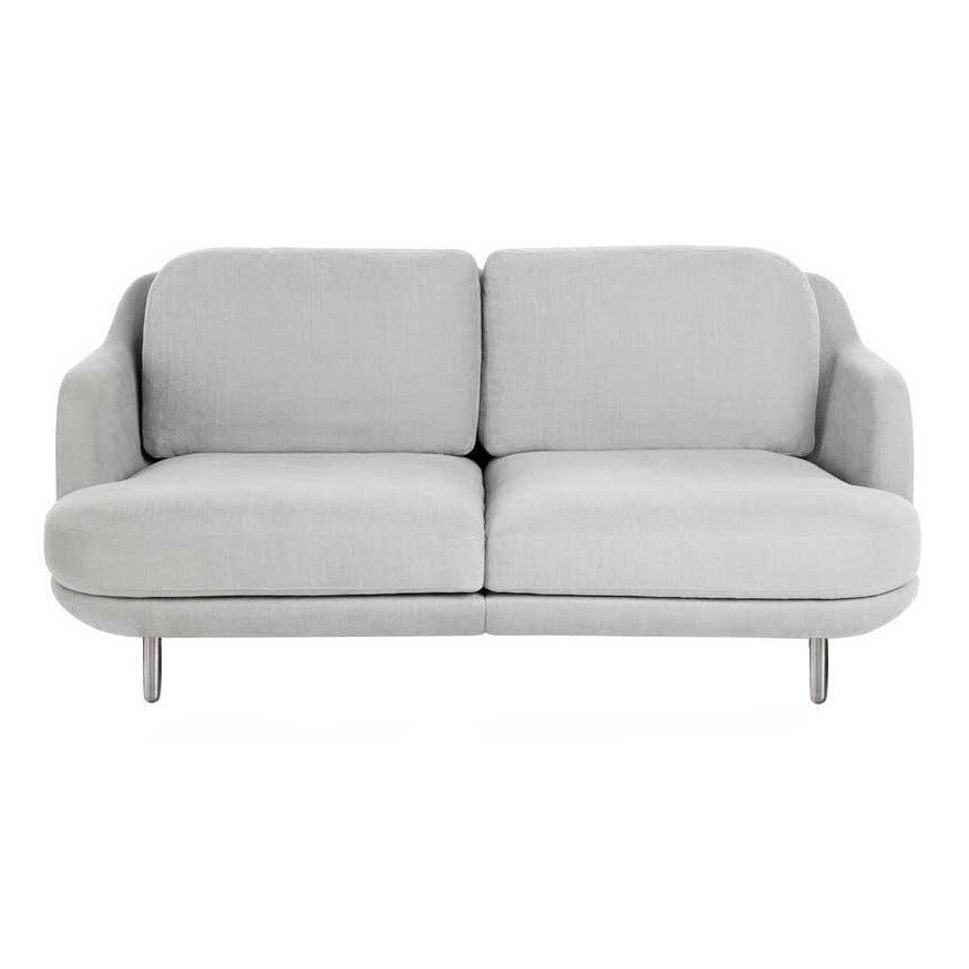 Fritz Hansen Lune™ JH200 2-Sitzer Sofa Füße Aluminium