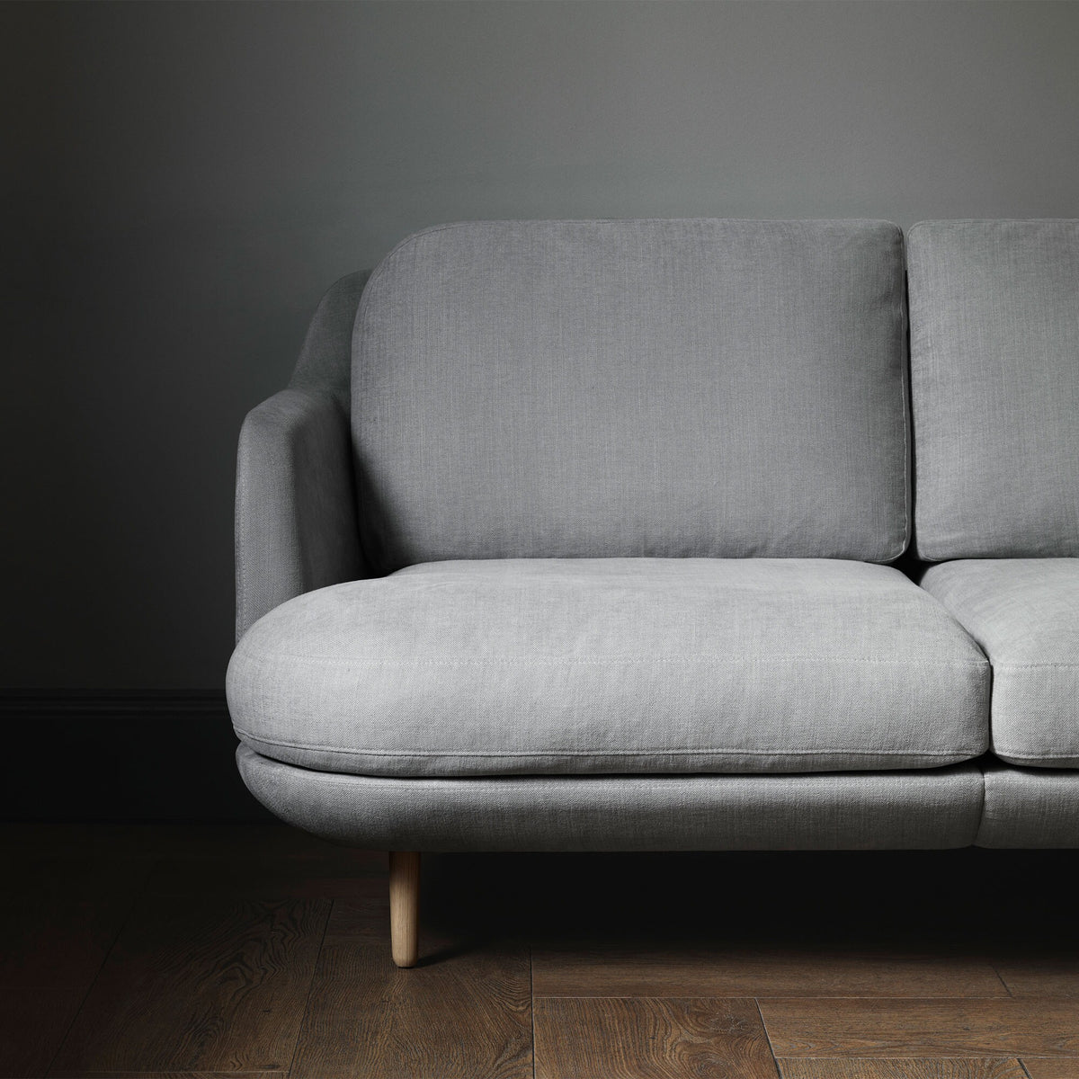 Fritz Hansen Lune™ JH200 2-Sitzer Sofa Füße Eiche