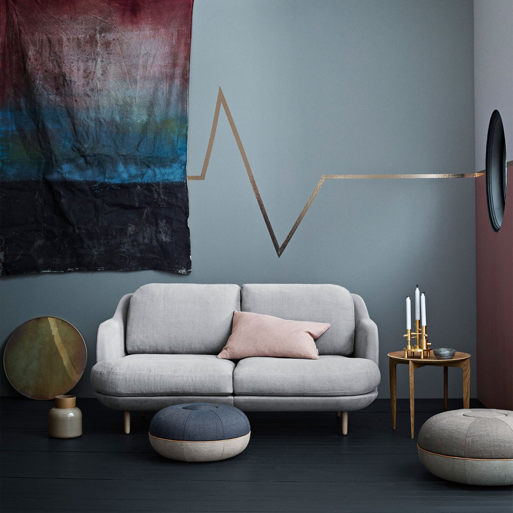 Fritz Hansen Lune™ JH200 2-Sitzer Sofa Füße Eiche