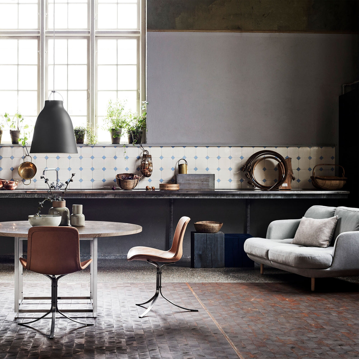 Fritz Hansen Lune™ JH200 2-Sitzer Sofa Füße Eiche