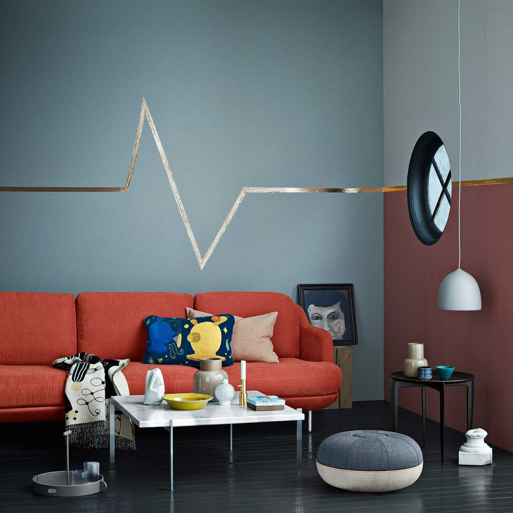 Fritz Hansen Lune™ JH300 3-Sitzer Sofa Füße Aluminium