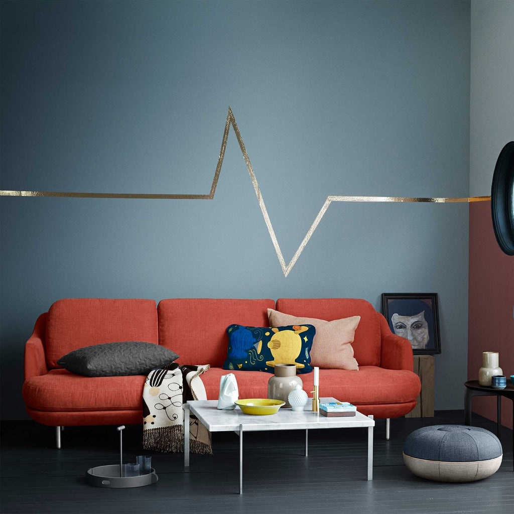 Fritz Hansen Lune™ JH300 3-Sitzer Sofa Füße Aluminium