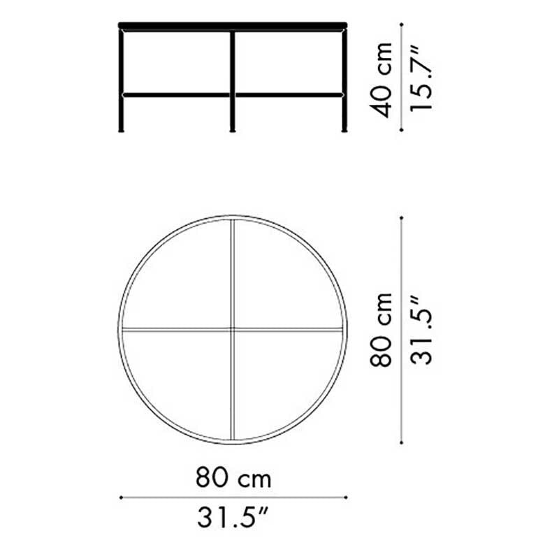 Fritz Hansen Planner™ MC300 Couchtisch rund