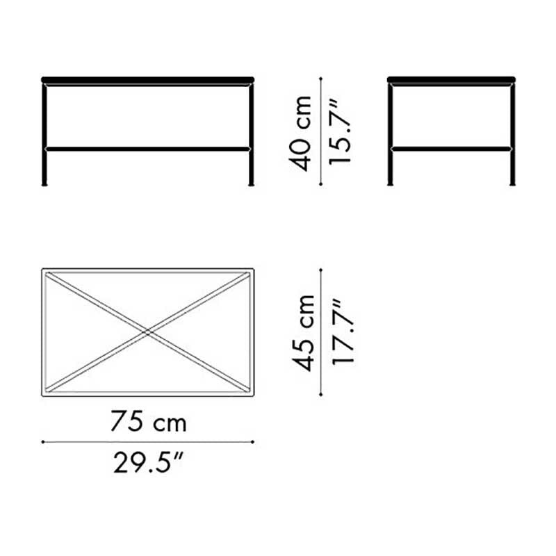 Fritz Hansen Planner™ MC310 Couchtisch rechteckig
