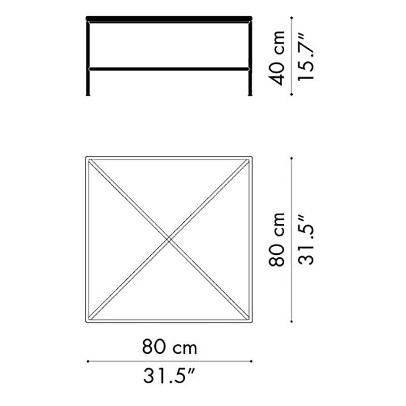 Fritz Hansen Planner™ MC320 Couchtisch quadratisch