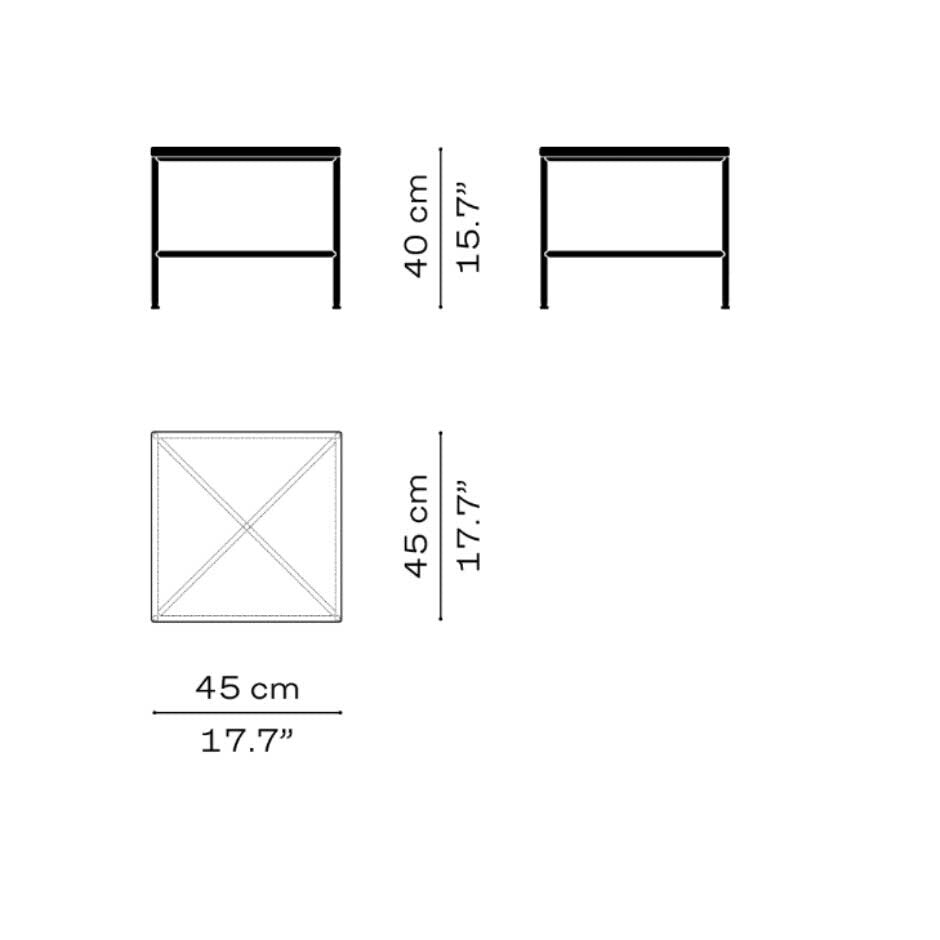 Fritz Hansen Planner™ MC330 Couchtisch quadratisch