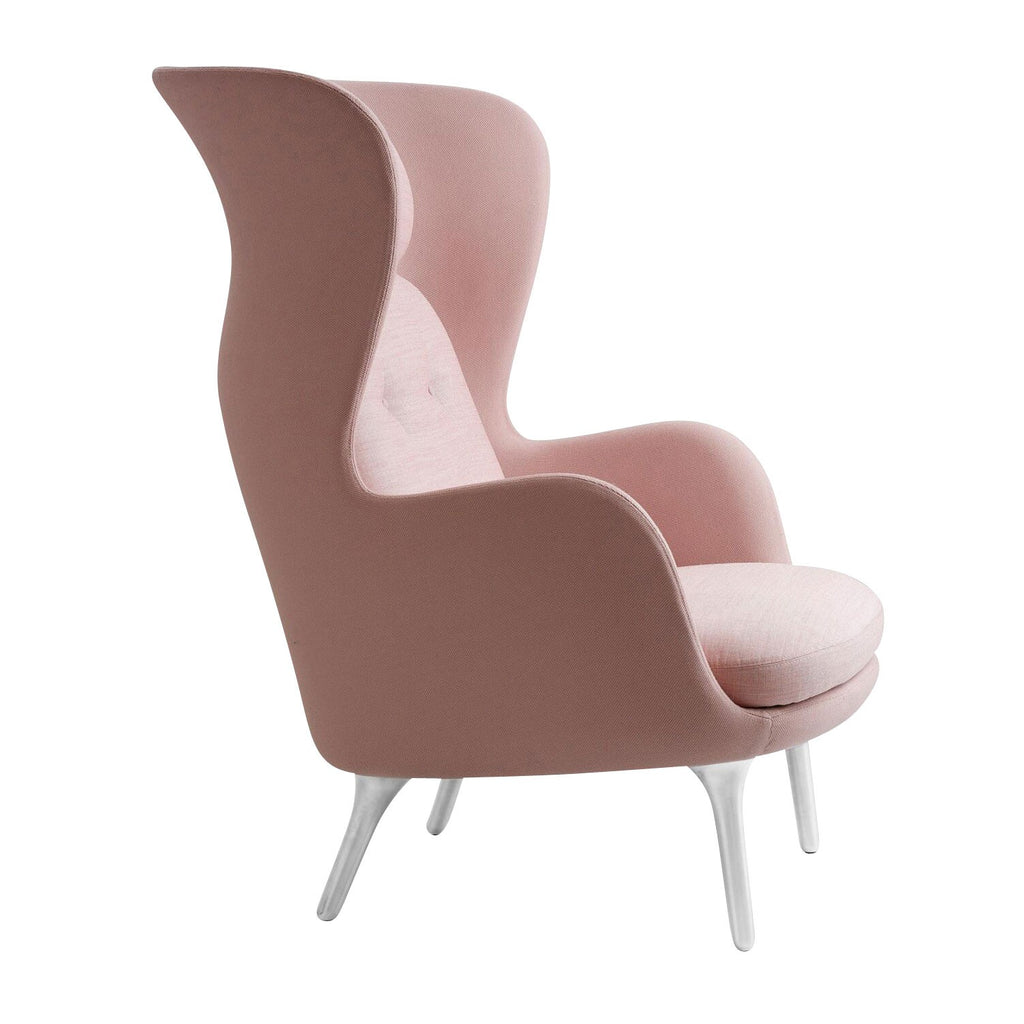 Fritz Hansen Ro™ JH1 Ohrensessel Stoff Füße aus Aluminium