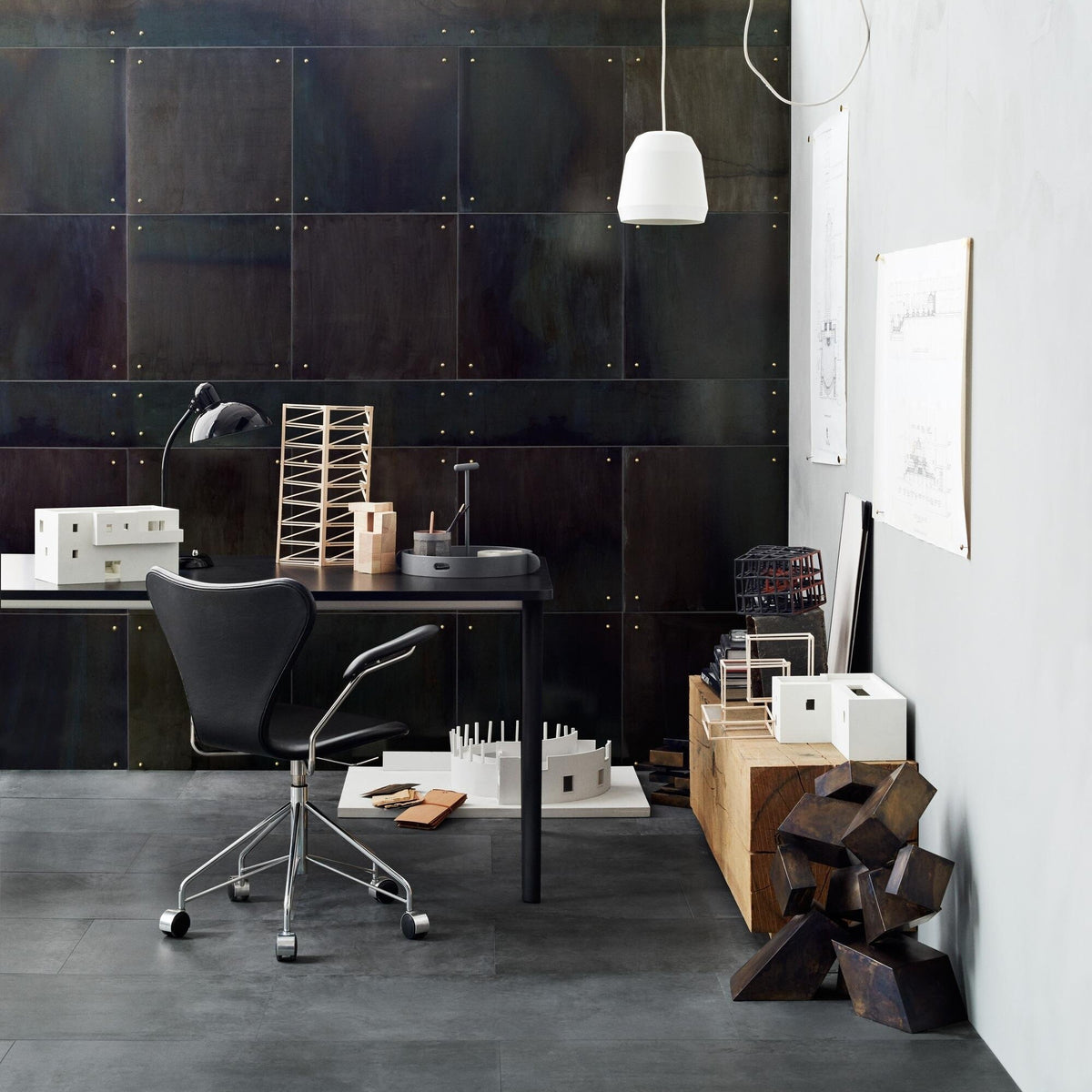 Fritz Hansen Serie 7™ Dreharmlehnstuhl / Bürostuhl